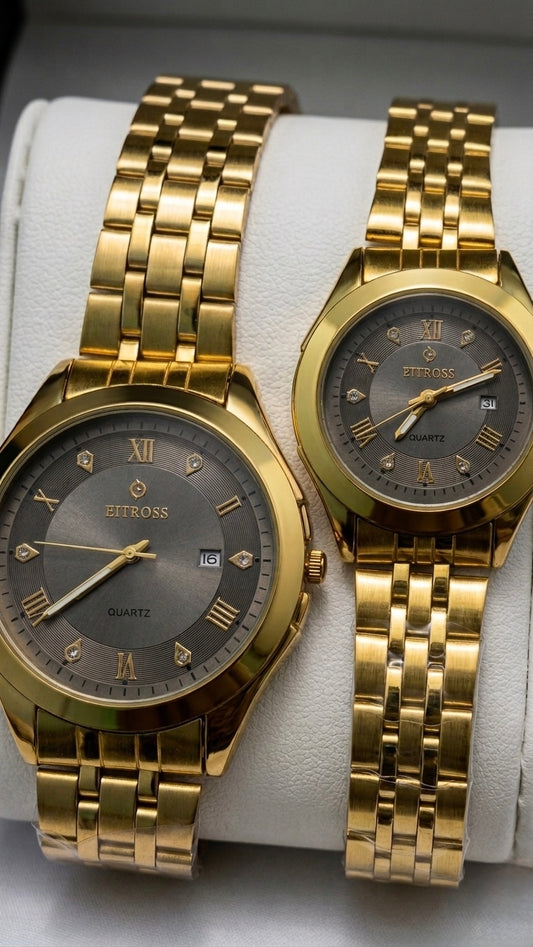 Royal Golden couple watch set - timeless design