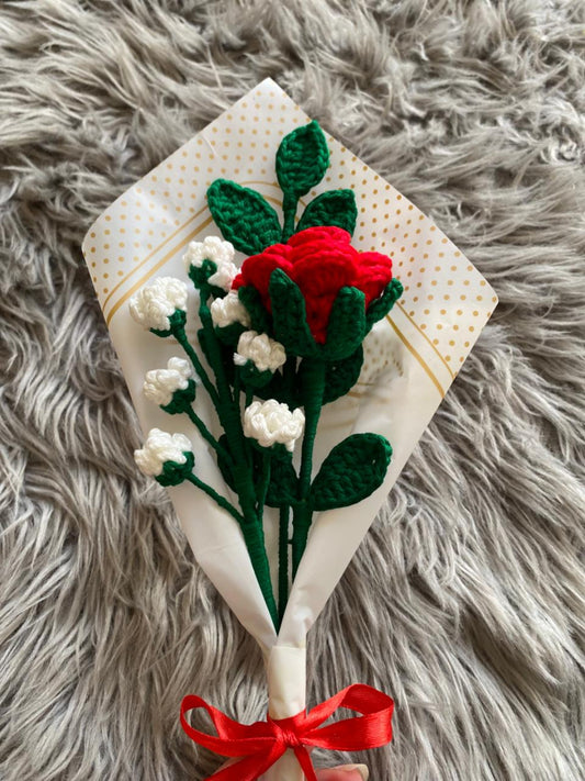 Woven Threaded Rose Bouquet