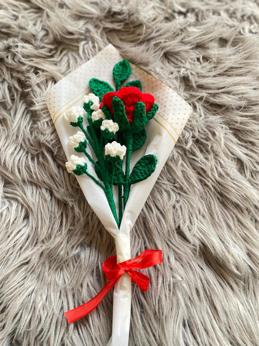 Woven Threaded Rose Bouquet